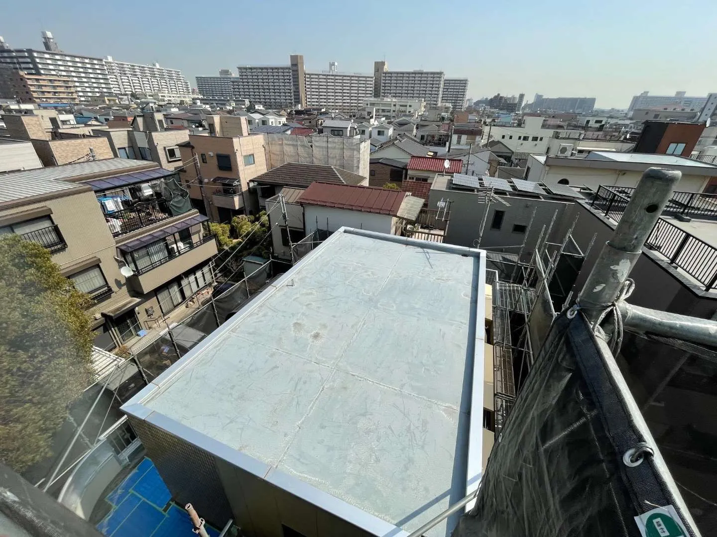 ビルの屋上防水工事（東京都足立区）