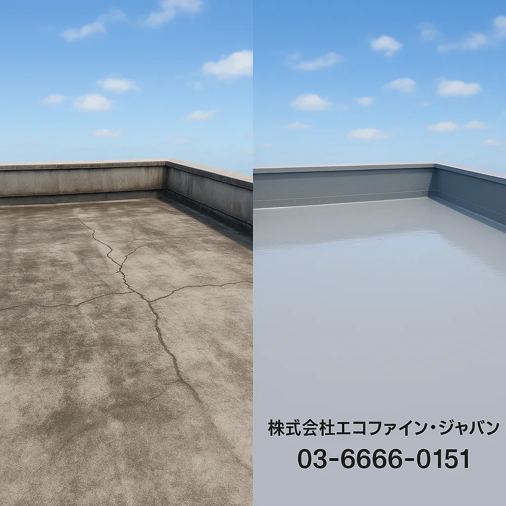 【施工事例】マンション屋上 ウレタン防水工事（東京都品川区）