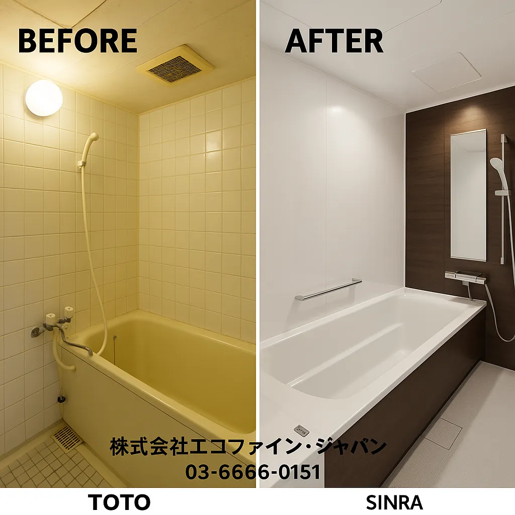【施工事例】古い浴室を最新TOTO「シンラ」へ交換
